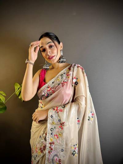 BT BT3136 DESIGNER EMBROIDERY SAREE WHOLESALER IN INDIA